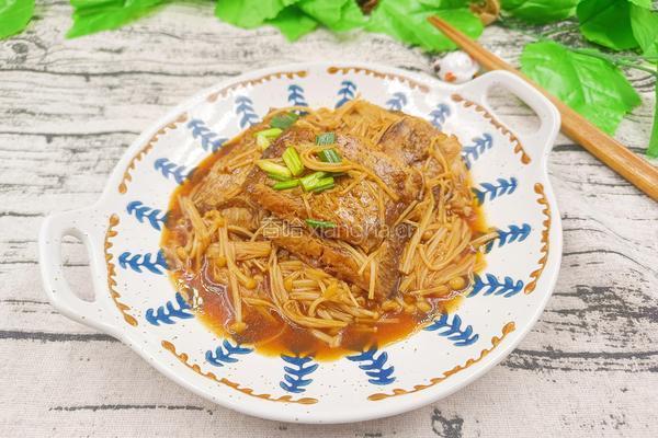 金针菇炖热腾 的做法图解11