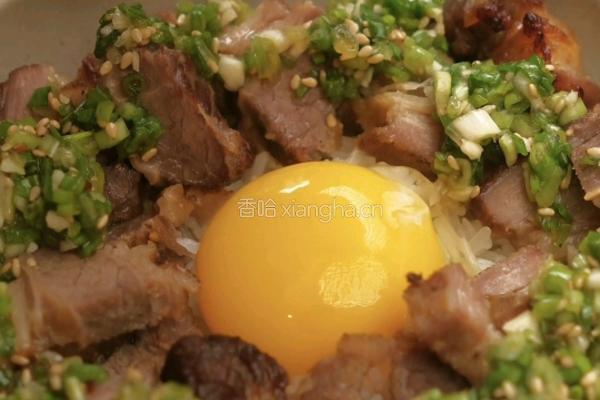 葱盐牛肋条拌饭的做法图解8
