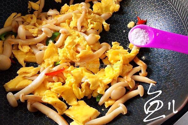 白玉菇炒鸡蛋的做法图解14