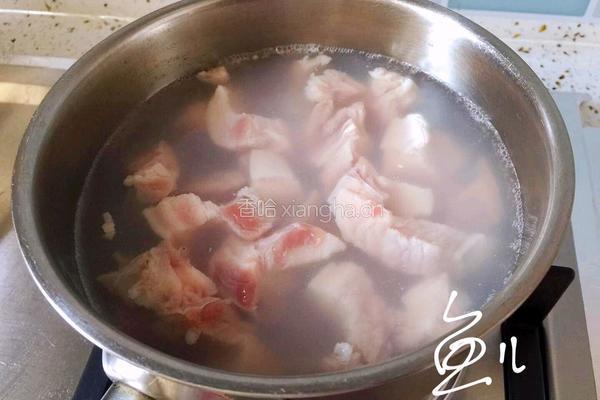 白萝卜炖猪肉的做法图解3