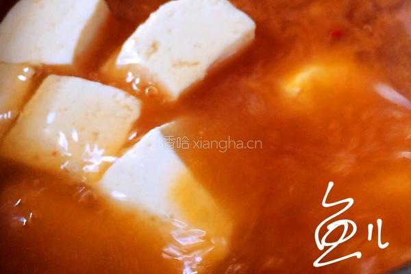 辣白菜豆腐汤的做法图解8