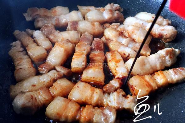 五花肉焖饭的做法图解8