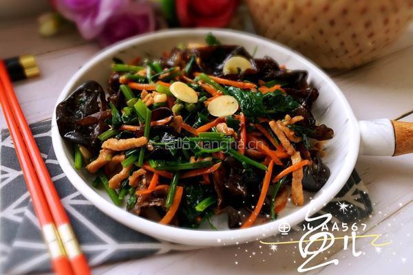 芹菜木耳炒肉丝的做法图解15