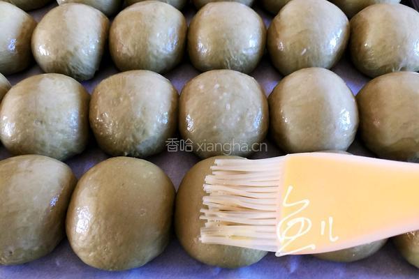 抹茶牛奶小面包的做法图解7