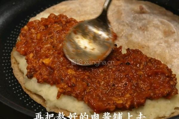 黑松露番茄芝士肉酱饼的做法图解7