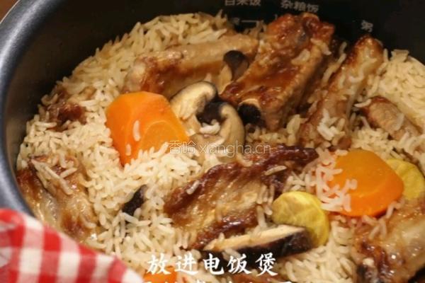 板栗排骨焖饭的做法图解7