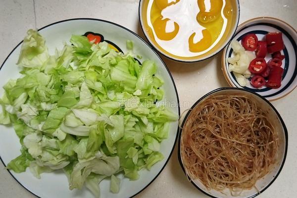 粉丝烩包菜的做法图解2