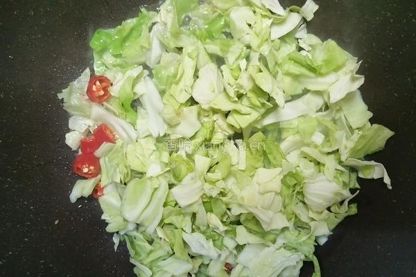粉丝烩包菜的做法图解5