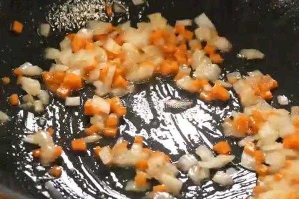 黑松露牛肉炒饭的做法图解4