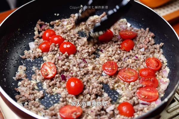 番茄牛肉恰巴塔的做法图解4