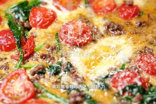 意式番茄牛肉烘蛋的做法图解8