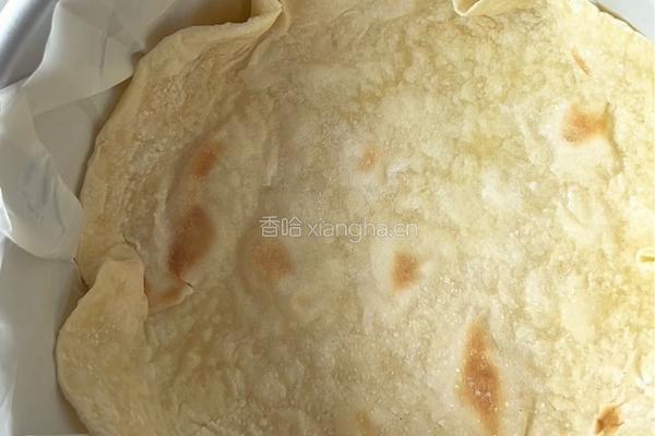 菠菜虾仁烤蛋饼的做法图解5