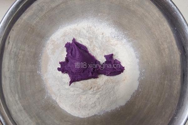 紫薯奶香馒头的做法图解5