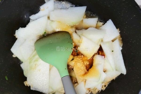 冬瓜炒虾米的做法图解6