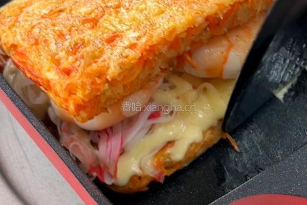 土豆虾仁三明治的做法图解8