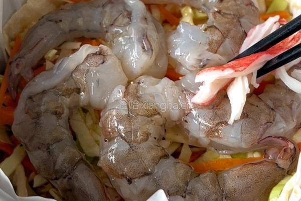 包菜虾仁烤蛋饼的做法图解6