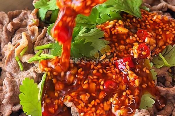 香菜拌牛肉的做法图解7