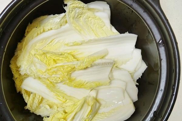 白菜豆腐煲的做法图解5