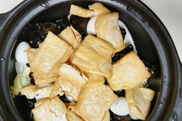 白菜豆腐煲的做法图解8