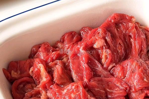 香菜拌牛肉的做法图解3