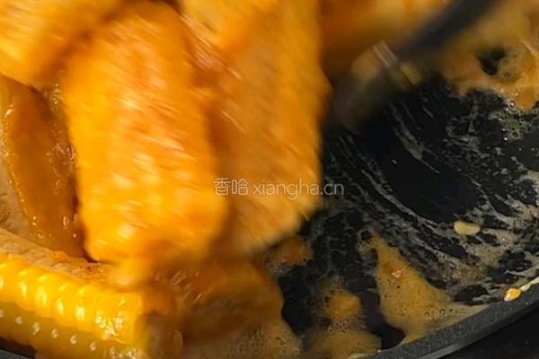 黑松露咸蛋黄烤玉米的做法图解5