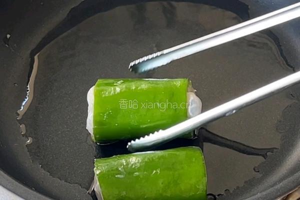青椒酿虾滑的做法图解4