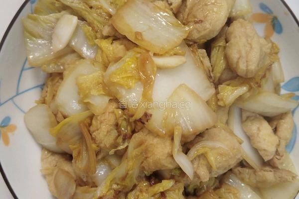 白菜炒豆泡的做法图解12