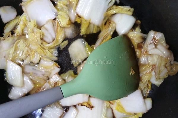 白菜炒豆泡的做法图解7