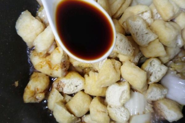 白菜炒豆泡的做法图解9
