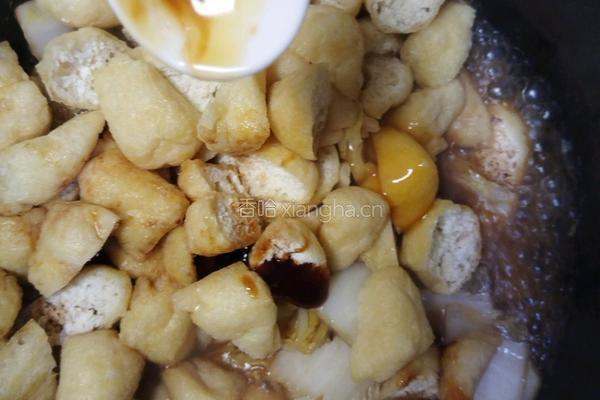 白菜炒豆泡的做法图解10