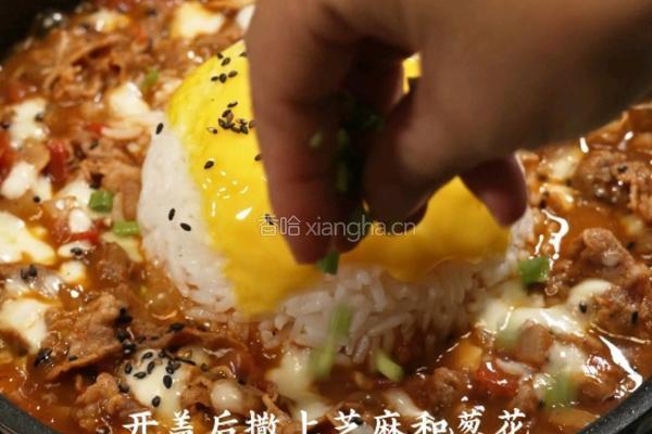 番茄芝士肥牛烩饭的做法图解8