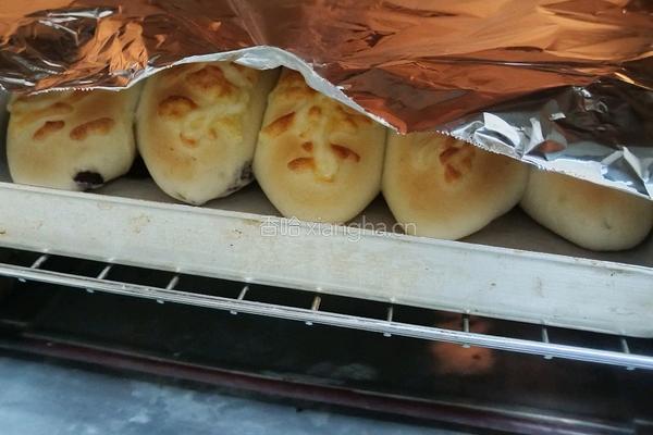 黄金芝士提子夹心面包条(牛奶液种)2个28方盘的量的做法图解20