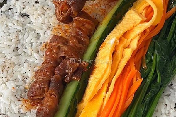 辣牛肉紫菜包饭的做法图解7