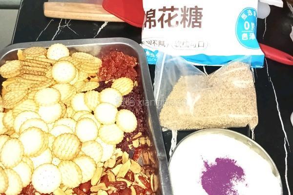 雪花酥(紫薯味 原味椰蓉）的做法图解2