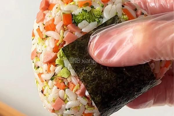 照烧芝土饭团的做法图解5