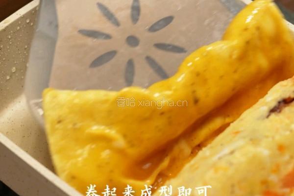 黑松露士豆泥香肠厚蛋烧的做法图解7