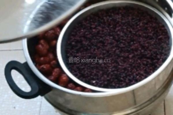 黑米糕的做法图解2