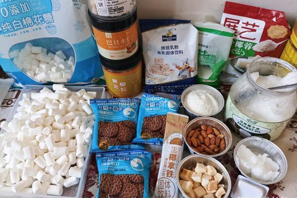生椰拿铁 雪花酥的做法图解1