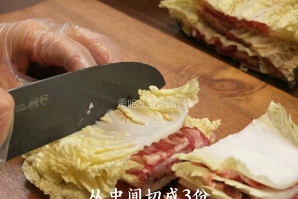 黑松露白菜肥牛千层的做法图解2