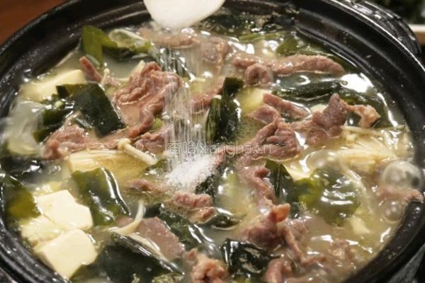 牛肉海带豆腐汤的做法图解7
