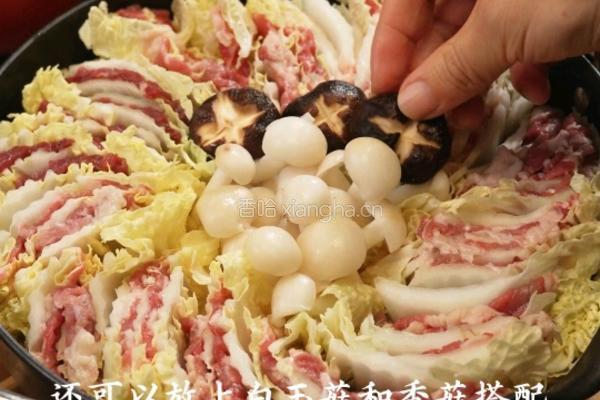 黑松露白菜肥牛千层的做法图解3