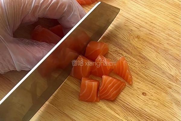 三文鱼玛芬杯的做法图解1