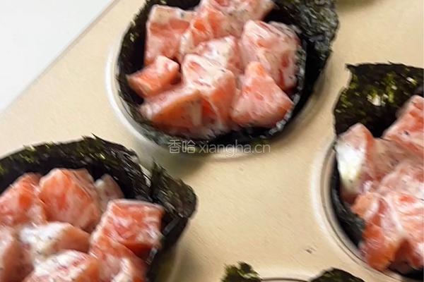 三文鱼玛芬杯的做法图解5