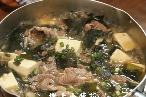 海带牛肉豆腐汤的做法图解8