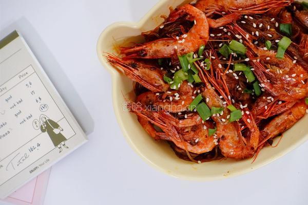 香辣加拿大北极虾生虾粉丝煲的做法图解5