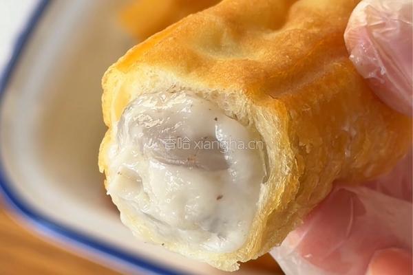 黑松露菠萝油条虾的做法图解3