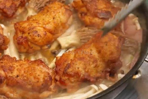黑松露菌菇鸡肉煲的做法图解6