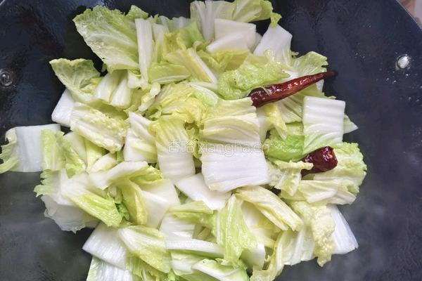 白菜炖豆腐的做法图解6