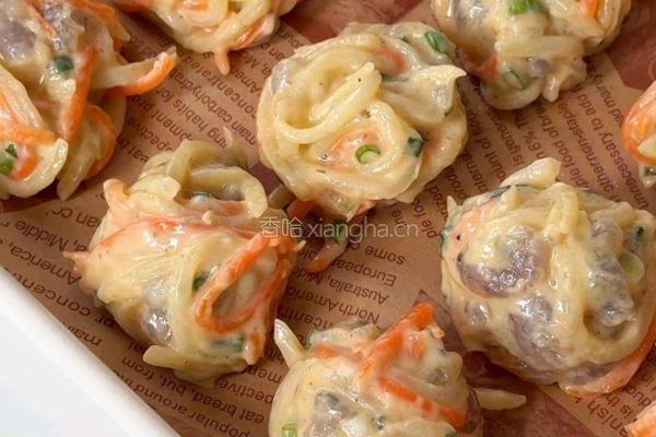 黑松露土豆虾肉球的做法图解7