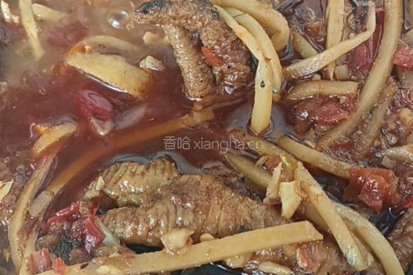 哈尼秘制酸笋鸡脚的做法图解5